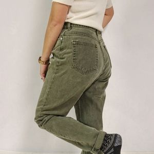 Faded Glory Vintage Sage Green High Waisted Jeans
